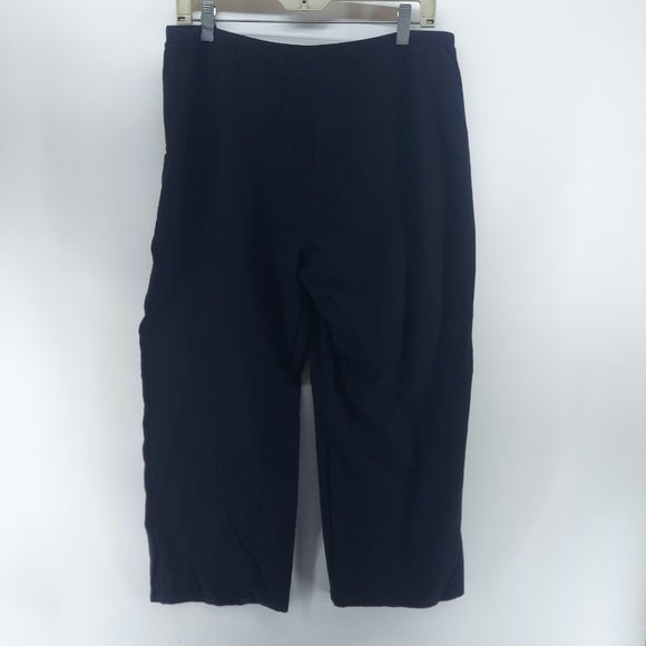 eileen fisher cropped leg pants ladies size large - Picture 2 of 8